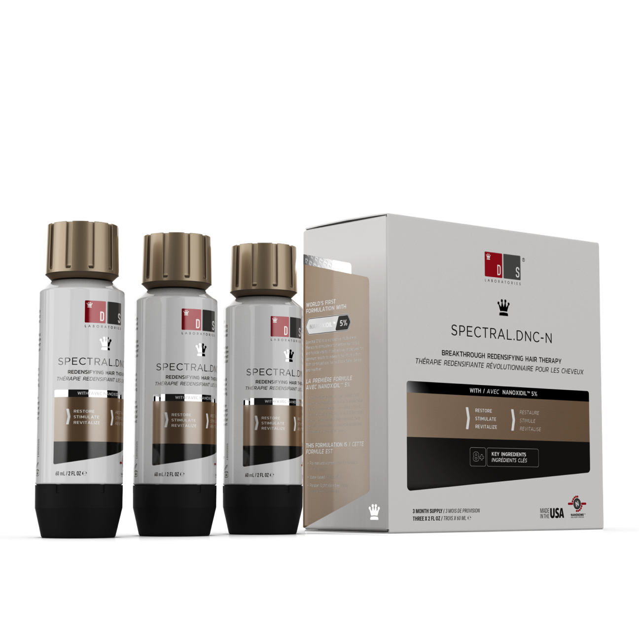 Spectral.DNC-N 3 Month Supply | Topical Solution for Thinning Hair