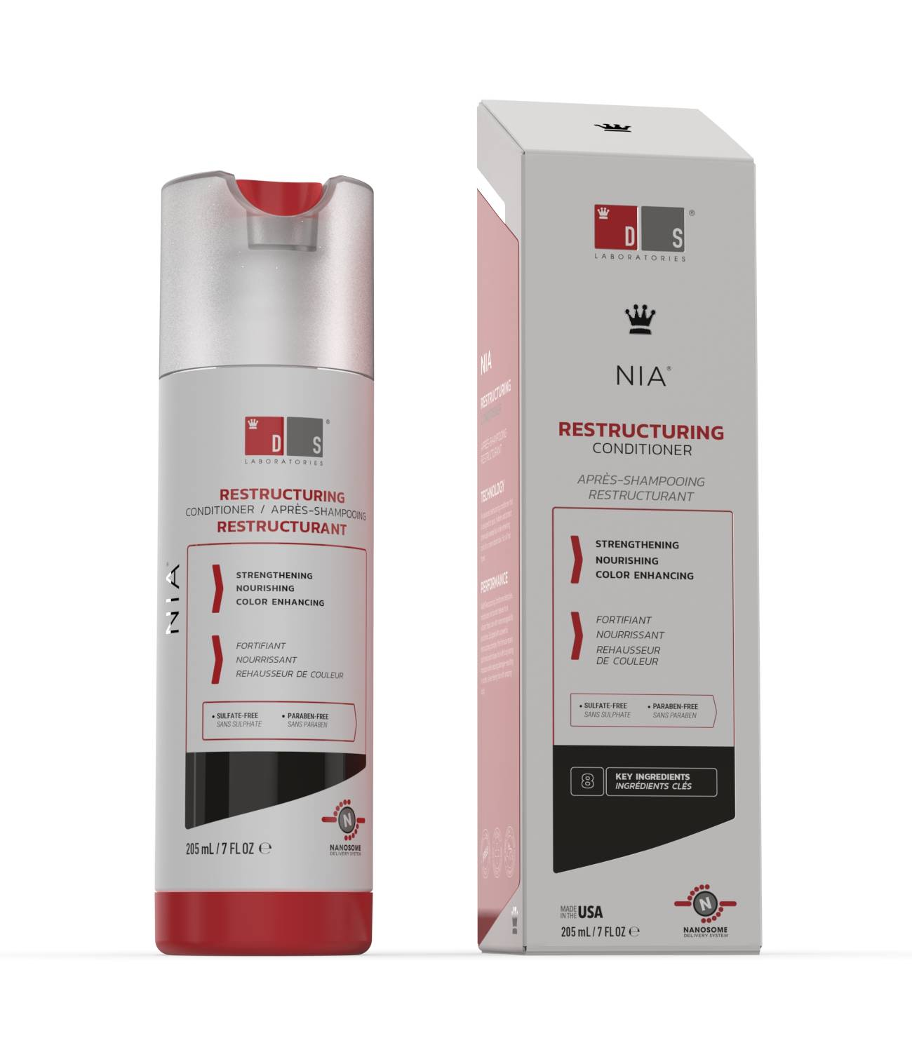 NIA® | Restrukturierender Conditioner für strapaziertes, trockenes und fahles Haar